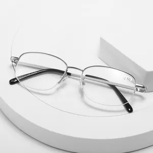 디자이너 남성 여성 얇은 광학 유럽 스타일 독서 안경 침대 독서 안경 렌즈 안경 읽기