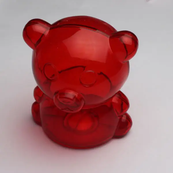 Urso bonito Forma Animal Urso Moeda Bancária Cofrinhos De Plástico Barato