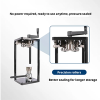 Machine manuelle de scellage de canettes, scelleuse de canettes pour boissons, jus frais, café, en acier inoxydable de qualité alimentaire