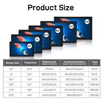 Monitor de Pantalla Táctil Capacitiva Industrial de 10 Puntos, Panel PC Todo en Uno Android, Soporte de Pared VESA, Kiosco POS, Venta al Por Mayor