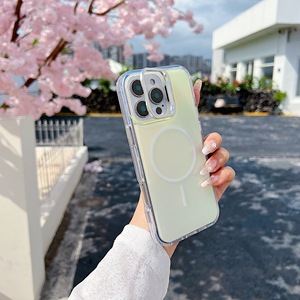 เคสโทรศัพท์มือถือสำหรับ Apple 17 พร้อมที่ยึดเลนส์ ป้องกันรอยขีดข่วน วัสดุ TPU เรียบง่าย สำหรับ iPhone 16 <span class=keywords><strong>Promax</strong></span> เปลี่ยนสีได้ 15 แม่เหล็กไล่เฉด<span class=keywords><strong>สี</strong></span> <span class=keywords><strong>14</strong></span> - Product Image 2