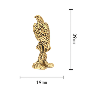 Eagle Copper Sculpture Mini Brass Handmade <strong>Retro</strong> Decorative Item for Home Office <strong>Decor</strong> Gift High Quality Art Craft - Product Image 3