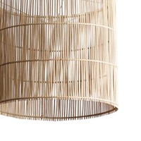 Pantallas de Lámparas de Bambú/Ratán Hechas a Mano, Diseño Europeo Costero Moderno, Ecológicas, Decoración de Iluminación Interior para el Hogar