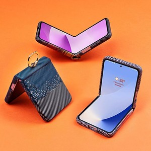 Funda de Teléfono a Prueba de Agua y Golpes de Fibra de Carbono Real para <span class=keywords><strong>Z</strong></span> Flip7 Fold 7 6, Lujosa, Simple y Personalizada Sjk1082 - Product Image 4