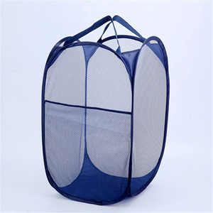 Cesto de lavandería emergente de malla aceptable con logotipo personalizado, cesta cuadrada plegable para <span class=keywords><strong>ropa</strong></span> <span class=keywords><strong>sucia</strong></span>, habitación de niños, <span class=keywords><strong>baño</strong></span> de viaje, plegable - Product Image 5