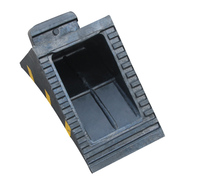 Cale de roue en caoutchouc anti-pression robuste SW-WC08 noire pour voiture, camion, avion, camping-car, remorque, garage