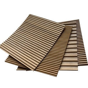 Timeline linh hoạt rãnh gỗ sồi trắng bán vòng tròn mỏng sò tam giác gỗ thật Tấm ốp tường - Product Image 1