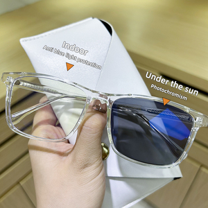 卸売ブルーライトブロッキングフォトクロミックサングラスカスタムロゴアイウェアコンピューター眼鏡アンチブルーライトフォトクロミックメガネ - Product Image 1