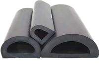 Cinta de sellado para puertas de armarios eléctricos tipo D, compuesto blando y duro, goma autoadhesiva para automóviles, EPDM negro, ecológico, cortable
