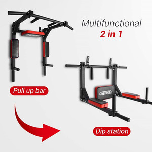 BunnyHi YTXS001 Soporte de inmersión de acero portátil de alta resistencia para uso doméstico <span class=keywords><strong>Barra</strong></span> de <span class=keywords><strong>dominadas</strong></span> horizontal Estación de montaje en <span class=keywords><strong>pared</strong></span> <span class=keywords><strong>Barra</strong></span> de barbilla de puerta - Product Image 3