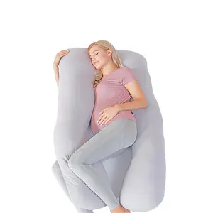 Offre Spéciale en forme de U haut grossesse dormir fonction de soutien du dos oreiller de maternité enceinte, nouveau style coton oreiller de corps en forme de U