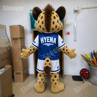 Peluche Mascotte Sportive Hyène Super Douce de la Marque Shengye, Remplie d'EVA, Idéale pour la Promotion de Tournois de Football