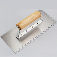 Truelle à plâtre avec dents, truelle à carrelage 250*120mm, truelle de maçon