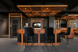 Diseño Interior de Barbería Retro, Decoración de Salón de Hombres Modernos, Fancy Barbershop Furniture Builder, Muebles de Cafetería de Madera - Product Image 2