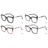 BONA Feuille de spécifications multiples Lunettes rectangulaires Lunettes en acétate optique Nouveau cadre de lunettes pour verres myopes