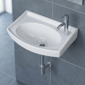 13x18 White Ceramic Lavabo Sink for Bathroom Kitchen Home Porcelain Sanitary Ware Luxury <b>Wall</b> <b>Mount</b> Wash Basin India - Product Image 5