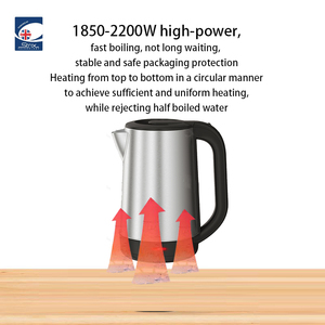 Premium 304 Aço Inoxidável <span class=keywords><strong>360</strong></span> Chaleira Elétrica Multi Funcional Luz Indicador Auto Desligar para Cozinha - Product Image 6