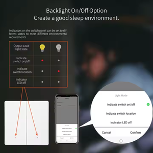 Minuterie de télécommande de l'application d'usine Lerlink Commande vocale à 2 voies avec Alexa Google Home Yandex Interrupteur mural neutre Tuya <span class=keywords><strong>ZigBee</strong></span> - Product Image 6