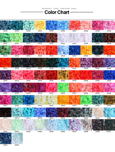 (MOQ 5g ogni dimensione ogni colore) all'ingrosso 92 colori sintetici opale sintetici schiacciati trucioli di diverse dimensioni opale schiacciato - Product Image 2