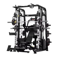 Machine Smith multifonctionnelle de marque CML, rack de squat robuste, support pour barre d'haltères, capacité de 350 kg, utilisation universelle