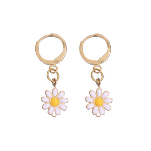 Nuevo Conjunto Delicado de Pulsera y Collar con Dijes de Margaritas Pequeñas y Girasoles en Forma de Gota de Aceite de Colores Frescos - Product Image 4