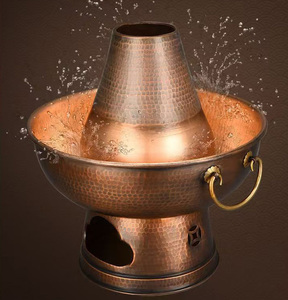 Pentola per Hotpot in Rame Puro di Pechino per Carne di Agnello e Manzo, Hotpot a Carbone - Product Image 2