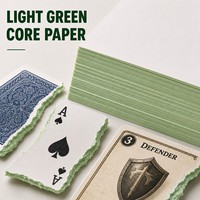 Rouleaux et feuilles de carton pour l'impression de jeux de cartes, papier cartonné vert, grammage 350/360/370/380g, fourniture d'usine