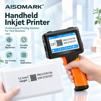 Imprimante à jet d'encre portable AISOMARK 2-12,7 mm de qualité supérieure, codeur de date d'expiration, numéroteur de lots, imprimantes à jet d'encre portables