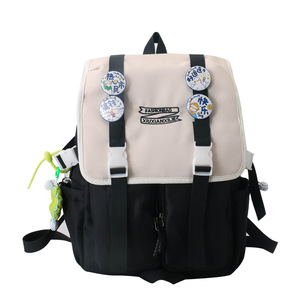 <b>Backpack</b> For Girls Large Capacity School <b>Backpack</b> With Zipper Pocket Color Blocking Design 18 In Size Spring 2023 - Product Image 5