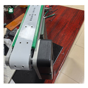 Küçük konveyör tasarım sanayi tipi bant konveyör Pvc yeşil ambalaj şişe gıda endüstrisi için konveyör bant makinesi - Product Image 5