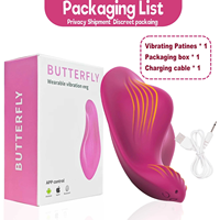 2-in-1 Tragbarer Klitoris-Vibrator Mini Damen-Slip Klitoris-Stimulator APP-Steuerung Sexspielzeug für Intime Interaktionen zwischen Paaren