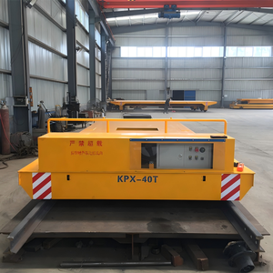 Chariot de transport sur rail électrique télécommandé pour matériaux industriels, 4 roues en acier, capacité 1-100 tonnes - Product Image 2