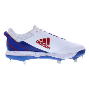 Chaussures Adidas Icon 7 NCAA pour hommes Couleur : Chaussures Blanc/Bleu Royal 100% authentiques - Product Image 3