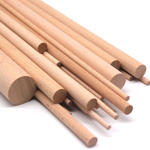 Varillas de madera redondas sólidas de 36 pulgadas para manualidades, helados, decoración del hogar, de abedul y bambú, de la fábrica Hair Kite - Product Image 2