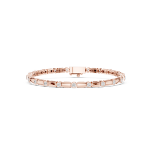 Bracelet en or avec diamants de laboratoire, bijoux fins de créateur contemporains, accessoire de mode, cadeau de luxe - Product Image 6