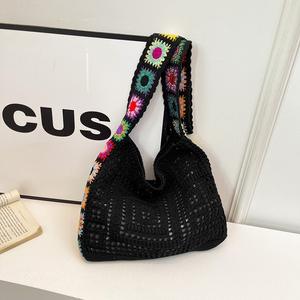 <span class=keywords><strong>Bolso</strong></span> de Playa de Verano Tejido a <span class=keywords><strong>Crochet</strong></span>, al por Mayor y al Detal, Estético, Ligero, Duradero, para Fiestas, Compras, Citas, Estilo <span class=keywords><strong>Hippie</strong></span> - Product Image 2