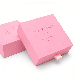 Caja de Embalaje de Papel para Fragancias Personalizadas, con Cajón Deslizable y Cinta, Caja de Muestras de Perfume, Impresión Personalizada, Fábrica OEM - Product Image 4