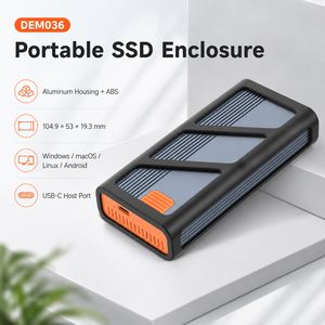 Boîtier SSD NVMe M.<span class=keywords><strong>2</strong></span> USB4 40 Gbit/s <span class=keywords><strong>Thunderbolt</strong></span> 3 PCIe Gen4x4 sans outil en aluminium pour <span class=keywords><strong>disque</strong></span> <span class=keywords><strong>dur</strong></span> <span class=keywords><strong>externe</strong></span> 8 To multi-OS - Product Image 5