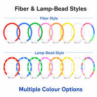 Collar Luminoso Recargable para Perro con Luces LED, Carga USB, Correa de PVC Resistente