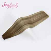 Extensions de cheveux naturels à profil bas, flexibles, Genius Weft, pour une sensation de cheveux noués à la main, options hybrides machine-tissées