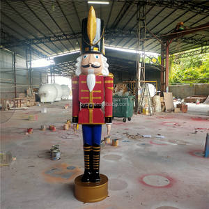 Nouveau <span class=keywords><strong>Casse</strong></span>-<span class=keywords><strong>Noisette</strong></span> de Noël en Fibre de Verre de Grande Taille 240 <span class=keywords><strong>cm</strong></span>, Soldat de Jouet Décoration - Product Image 1