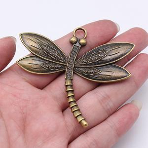 Liontin capung logam Tibet ukuran besar liontin capung logam campuran seng untuk pembuatan perhiasan - Product Image 4
