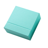 Boîte à bijoux en papier avec insert en velours noir, plateau coulissant pour boucles d'oreilles, bagues, colliers, pendentifs, emballage cadeau