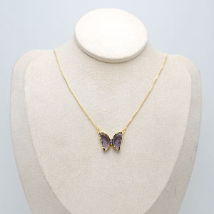 2025 Offre Spéciale bijoux de mode plaqué or chaîne papillon collier à breloques pour femmes - Product Image 3