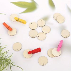 Discos de Madera Redondos Sin Acabado Personalizables de 1 Pulgada, Suministros para Manualidades, Proyectos de Decoración, Dropshipping - Product Image 4
