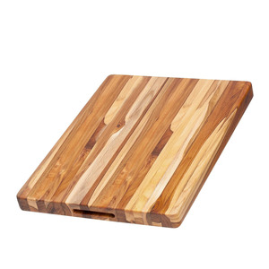 Nouvelle planche à découper rectangulaire en bois d'acacia écologique, surface huilée, ustensile de cuisine, bloc de découpe pour usage extérieur, légumes - Product Image 1
