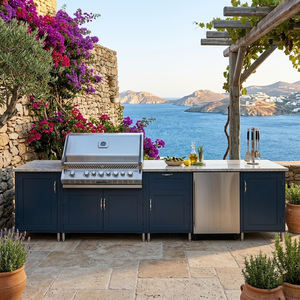 Cuisine extérieure de luxe en acier inoxydable SS316, facile à nettoyer et hygiénique, avec barbecue au gaz, <span class=keywords><strong>armoire</strong></span> de cuisine extérieure <span class=keywords><strong>pour</strong></span> jardin - Product Image 2