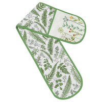Ensemble d'ustensiles de cuisine personnalisés : tablier de chef imprimé sur mesure, gant de four, torchon en polyester avec logo et design de cuisson
