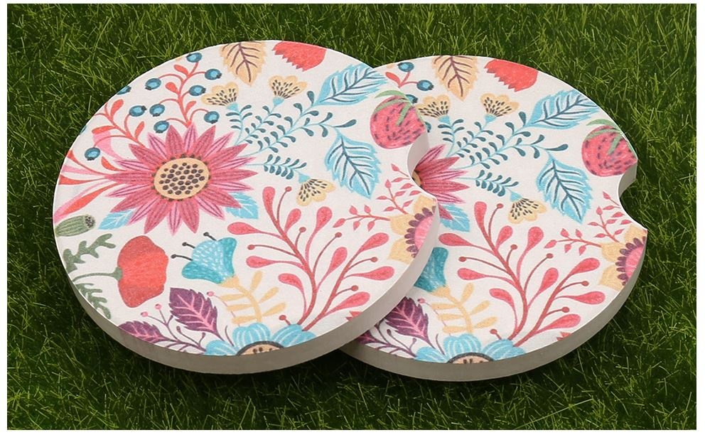 Sandstone Sublimation Absorbent Ceramic Blank Coasters - Custom Cup Holders for Cold Drinks | OEM Mo