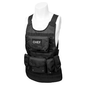 Chef Tactical <b>Apron</b> Black Multiple Pocket <b>Work</b> Suit Molle Tool <b>Apron</b> For Kitchen Use - Product Image 3